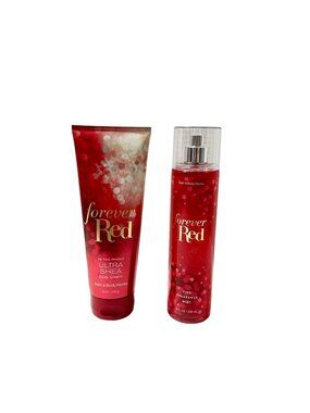 Bath & Body Works Forever Red Ultra Shea Body Cream & Fine Fragrance Mist NEW